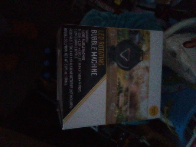 LED Rotating Bubble Machine 