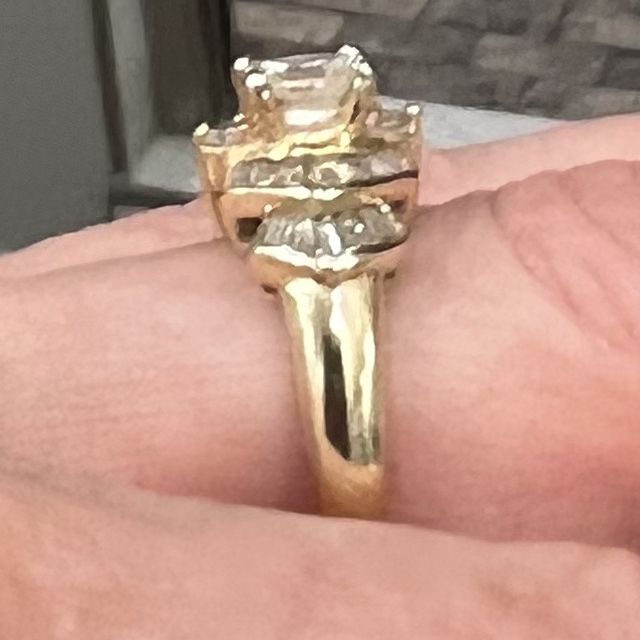 Diamond Ring With Baguette Cut Diamonds