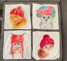 Cat pillow covers