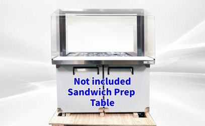 48 Ins Refrigerated Buffet Cold Table Only Acrylic Cover AS1180