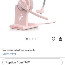 Headset Wireless, w AI Noise Cancelling Microphone Bluetooth Headset - Bluetooth