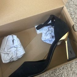 Black & Gold heels