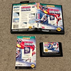 Winter Olympic Games Sega Genesis CIB Complete w/ Manual
