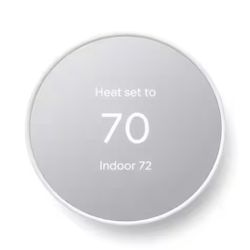 Google Nest Thermostat - Smart Programmable Wi-Fi Thermostat - Snow