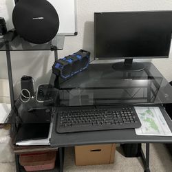 Temperd Glass Computer Table 
