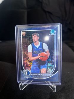Cooper Flagg Bowman Chrome Mojo Refractor Blue Color Match 63/175