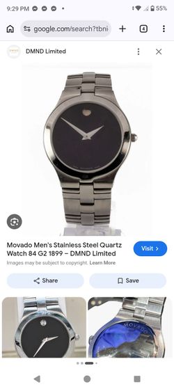 Movado Museum Men's Watch 0607212, Stainless Steel, Blue Dial, Silver-tone, Quartz - https://offerup.com/redirect/?o=V2FsbWFydC5jb20=