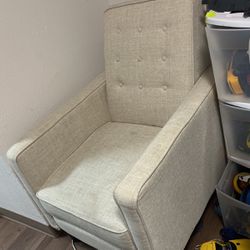 recline chair -cream color 