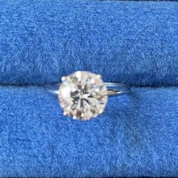 DIAMOND 2.37CT ROUND SOLITAIRE 14K WHITE GOLD