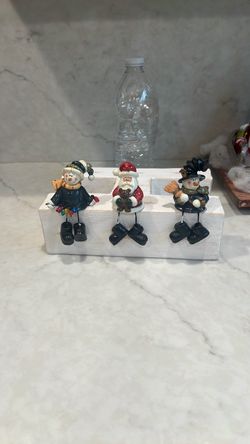 Christmas, Santa Claus snowman shelf sitter each $10 or 3x $28