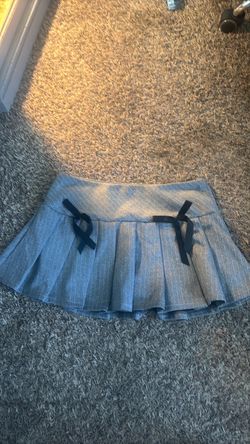 Gray Bow Skirt