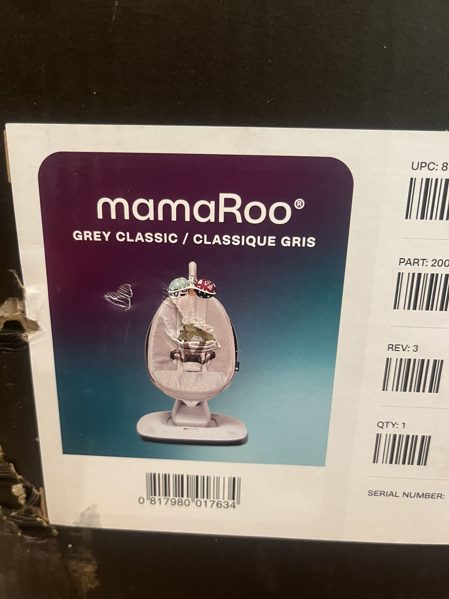 Brand New Mamaroo Automatic Baby Swing And Newborn Insert