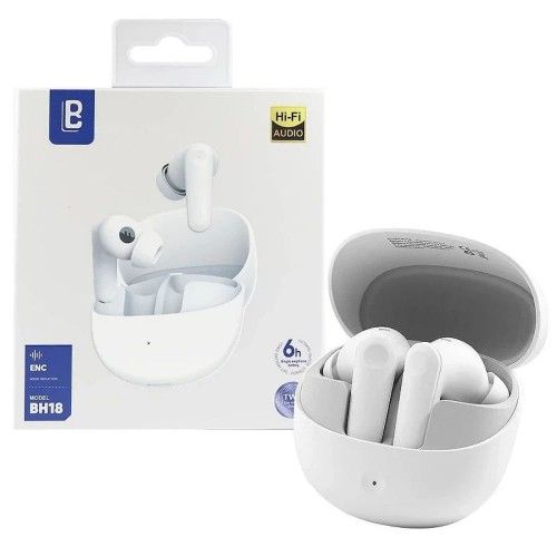 Premium TWS Bluetooth Wireless Earbuds (White)