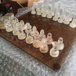 Glass Chess Set