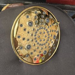 New Gold 8 Inch 7 Spray Pattern Shower Head 