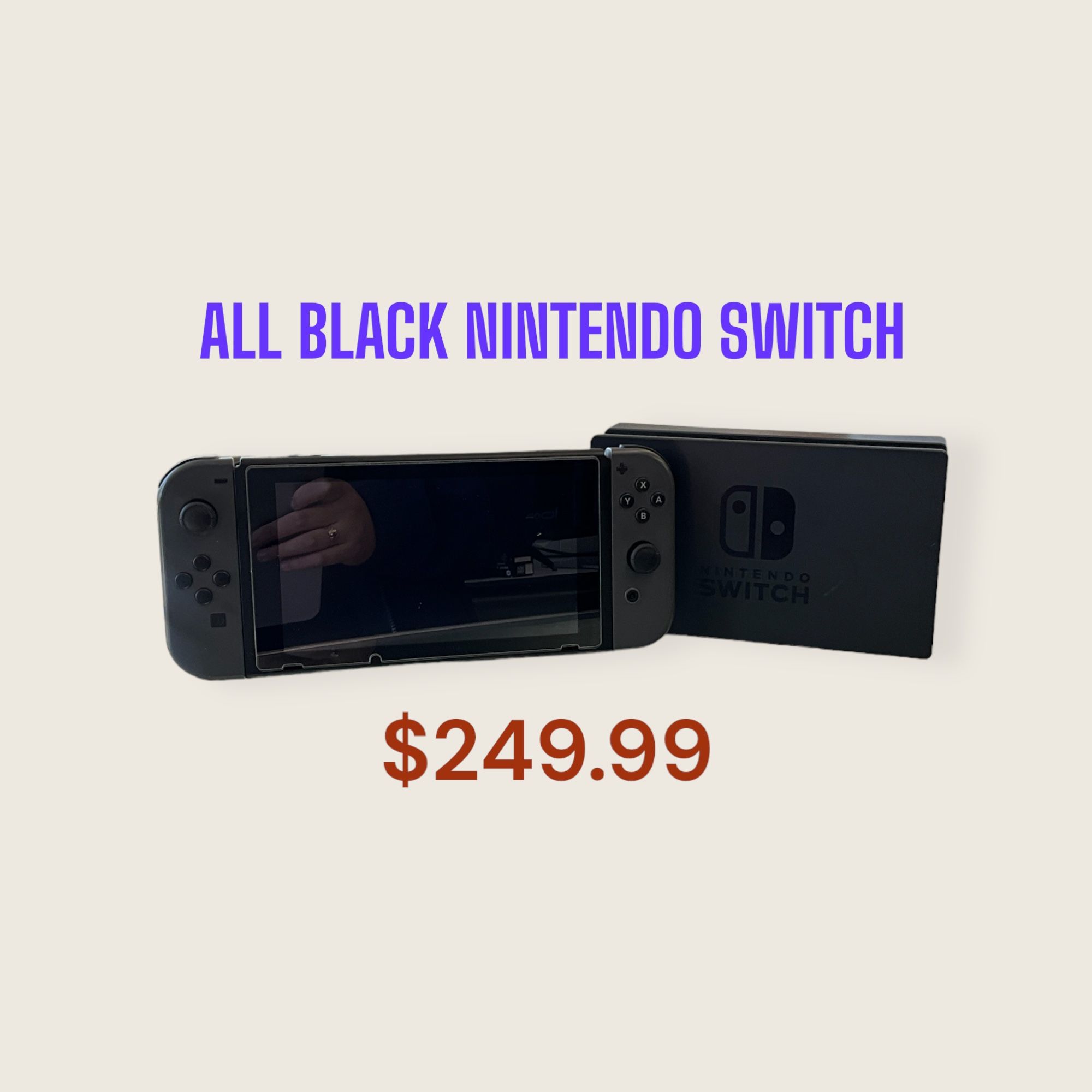 ALL BLACK NINTENDO SWITCH