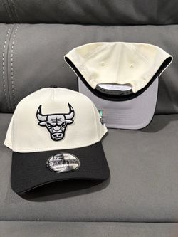 NBA New Era 9Forty a frame Chicago Bulls off white black Snapback Cap hats