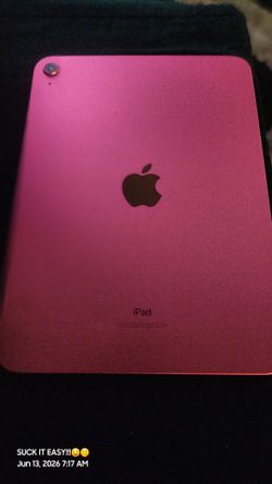 Apple iPad in pink 10.9-inch.