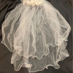 Short Veil For Girls First Communion