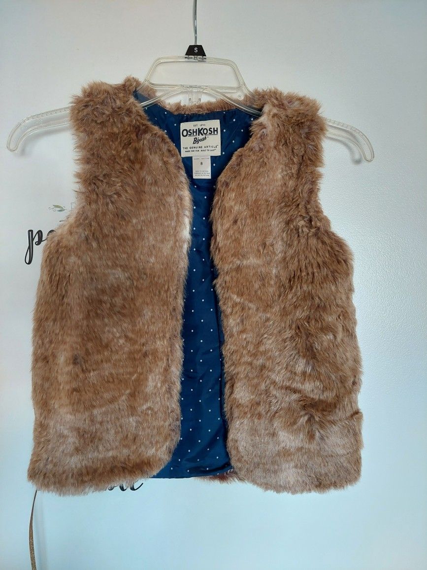 Girl's Faux Fur Vest