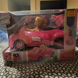 Sweet Ride" car and doll toy set. 