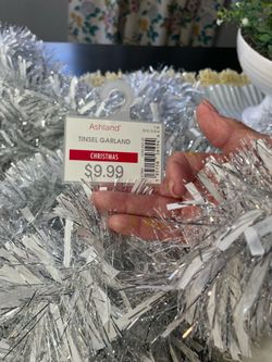 Silver & White Garland
