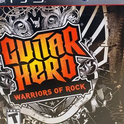 Guitar Hero: Warriors of Rock PS3 (Sony PlayStation 3, 2010) Game Complete Authentic Tested