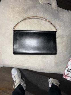 vintage Cartier Trinity Two-Tone Metal Handle Wallet Bag