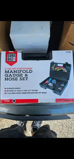 Sure Built Manifold Gauge And Hose Set
