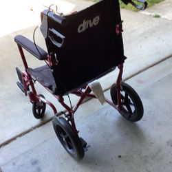 Drive Wheelchair And Walk Excellent Condition Almost New Easy To Fold and carry Bilt Is include
