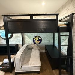 Pottery Barn Teen Full Size Loft Set With Mattress And Beddy’s Bedding