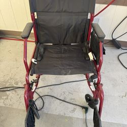Red Medical Wheel Chair 
