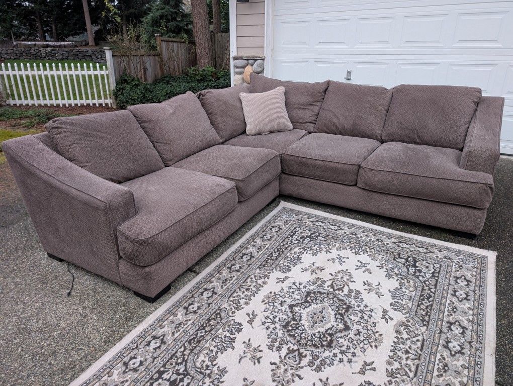 Big Down Cushion Sectional Delivery Available π