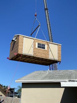 Shed relocated,,,, movemo casita de patio