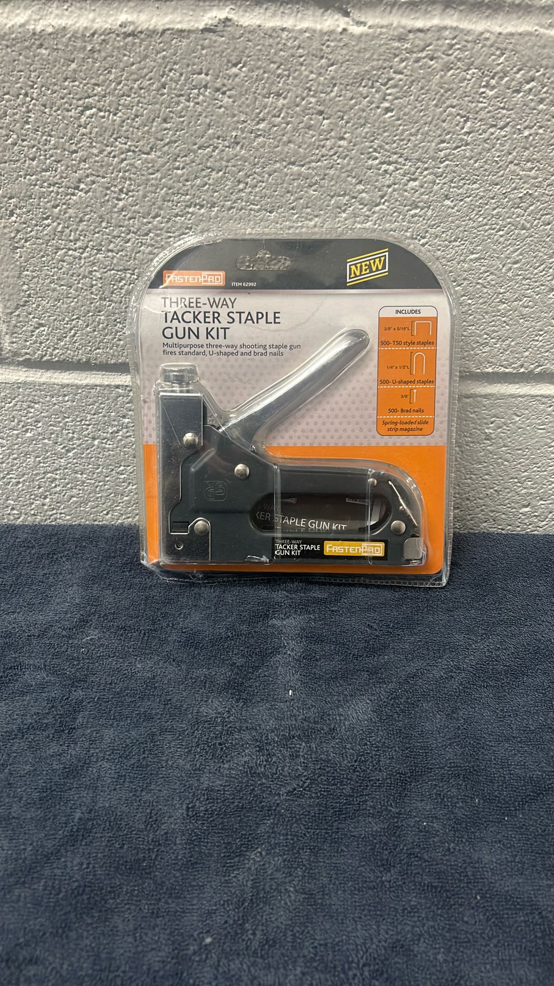 Three Way Tacker Staple Gun Kit 1500 Staples Included. Open Up And Staple Your Heart Away.