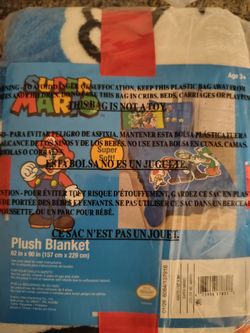 Super Mario Plush Blanket 62x90
