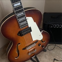 Electric Guitar And Amplifier Comes With Stand
