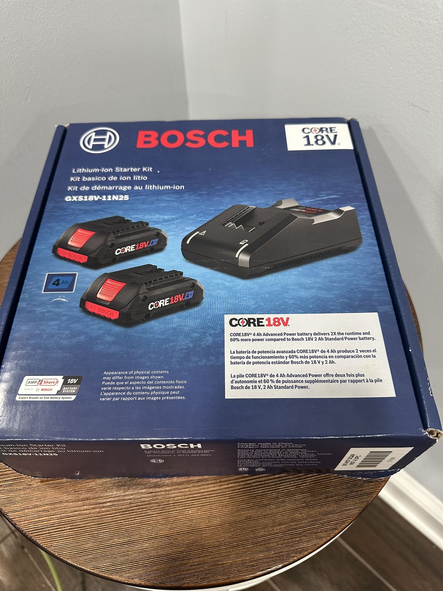 Bosch 18V Kit Charger & 2 Batteries 4.0Ah  Compact Size Advance Power.