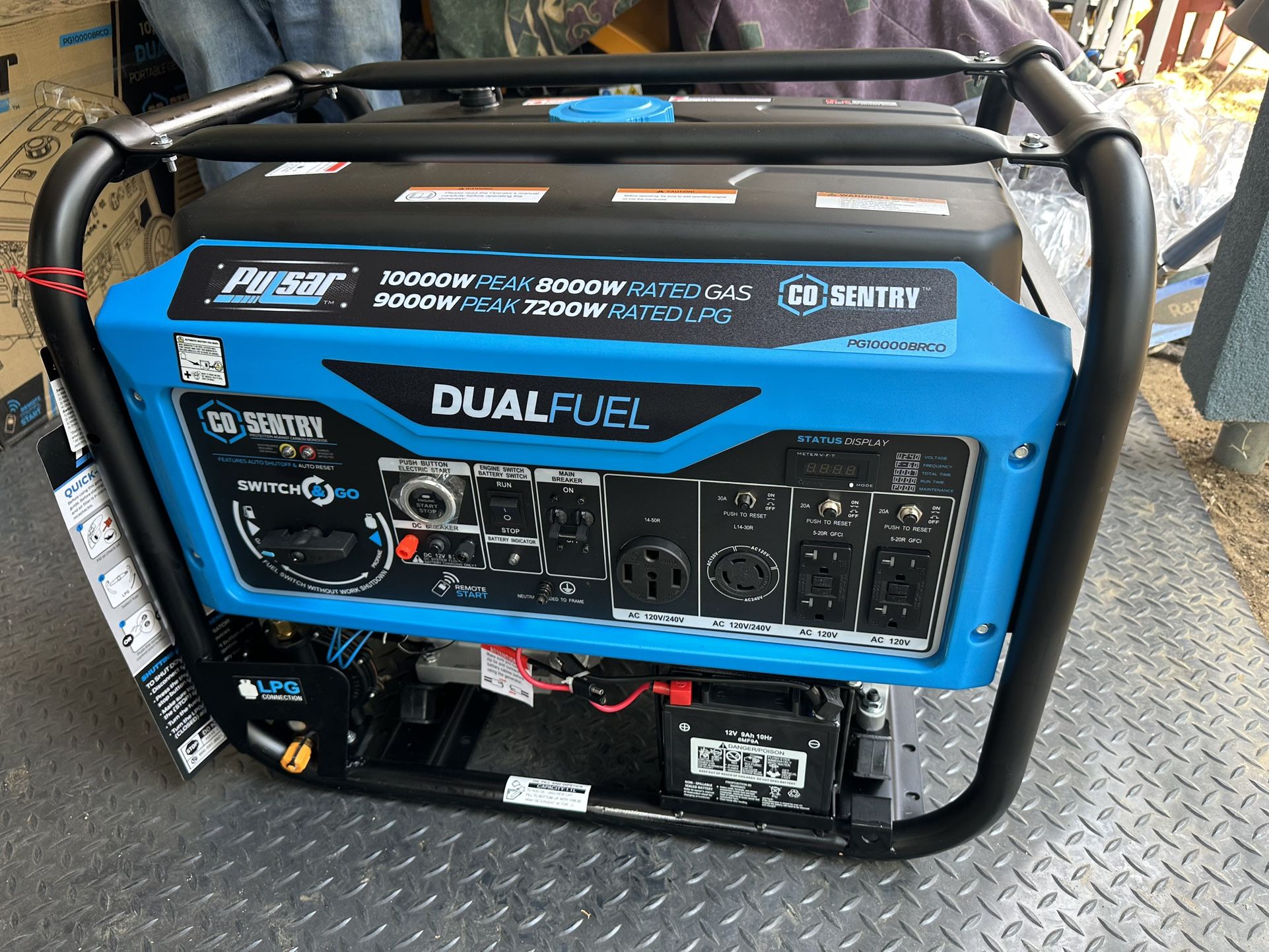 Pulsar Generator Dual fuel 10000 Watt