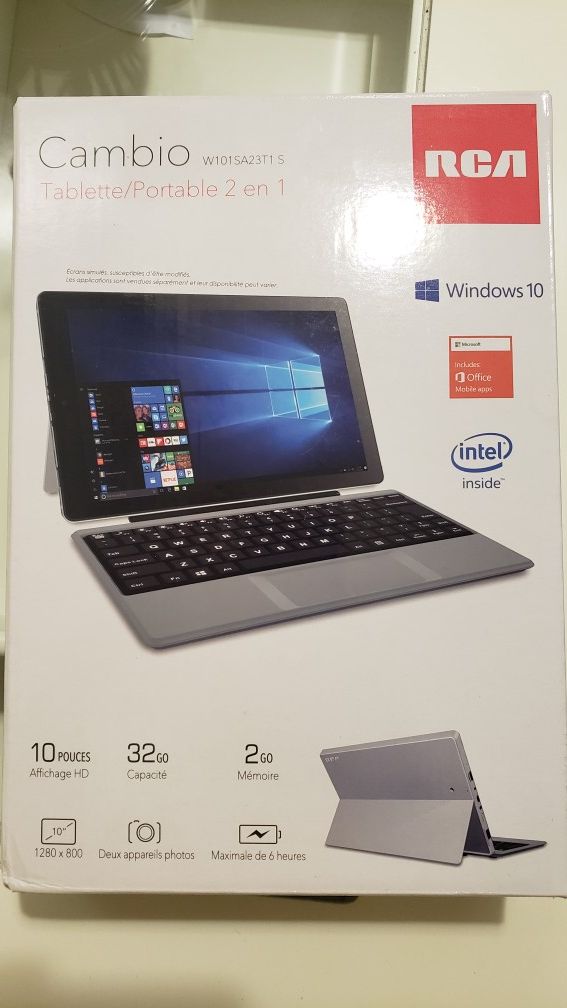 RCA Cambio 2in1 Notebook/Tablet + Cover + Screen Protector