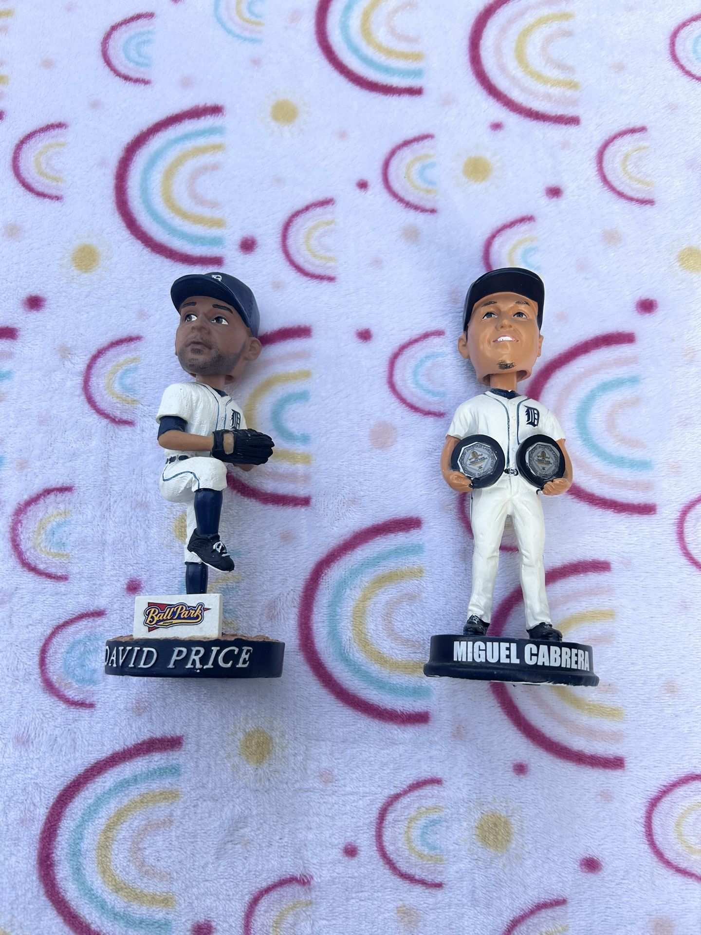 Miguel Cabrera & David Price Bobbleheads
