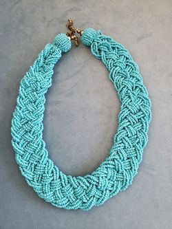 Teal Beaded Necklace