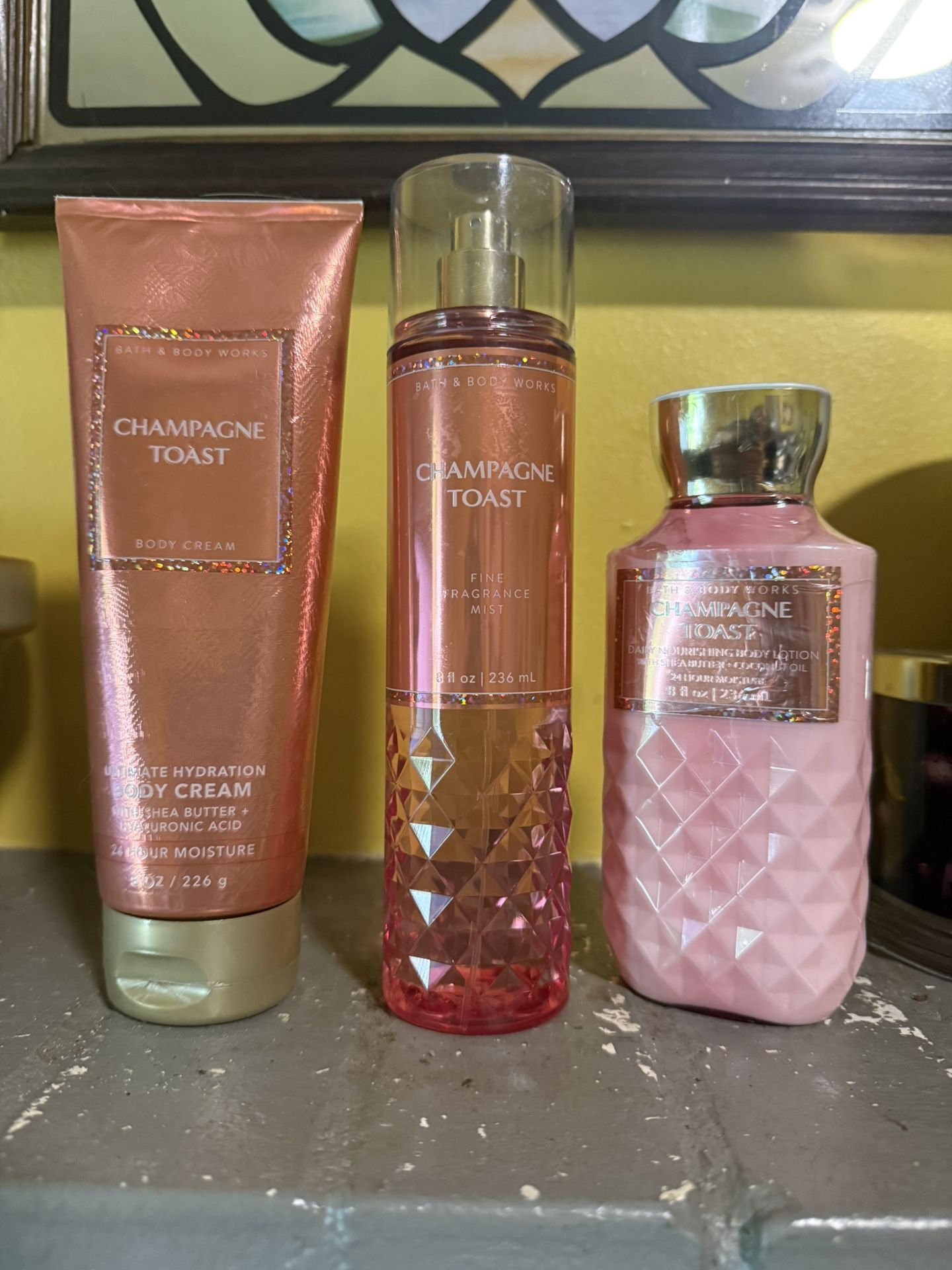 New CHAMPAGNE TOAST Body Cream, Lotion, And Fine Fragrance Mist From BATH & BODY WORKS