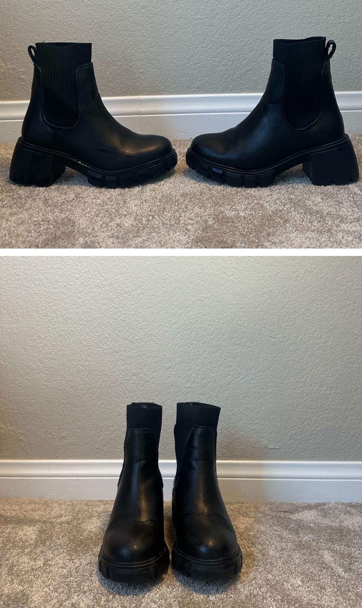 Steve Madden, Ankle Booties, Black
