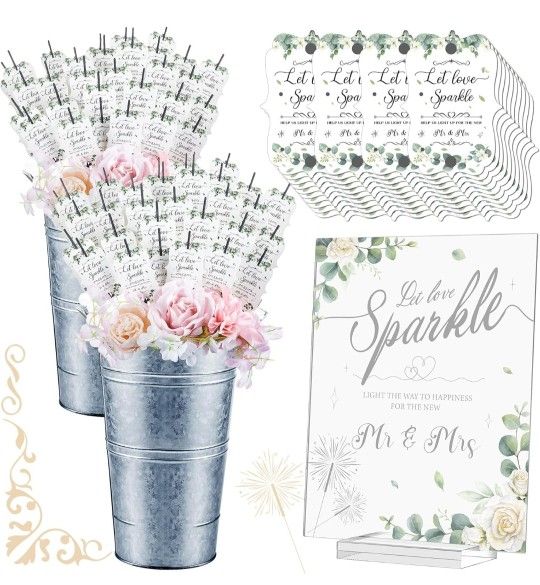 Wedding Sparkler Set (Includes 60 Sparklers)