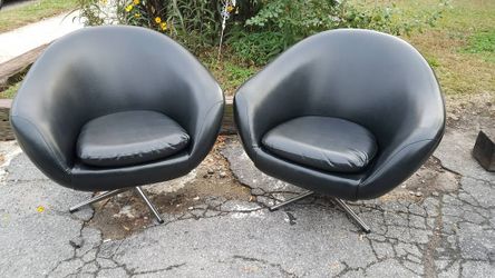 Burris Leather Pod Chairs Mid Century for Sale in Greensboro NC