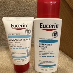 Eucerin Advanced and Intensive Repair new $3/item