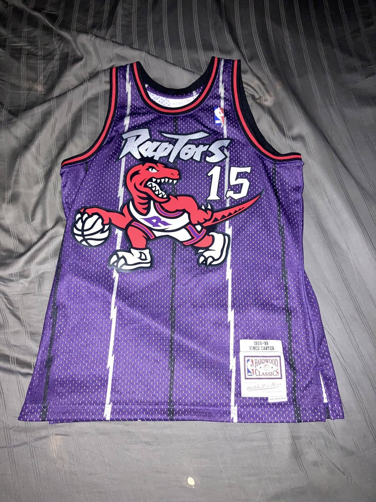 Throwback mitchell and ness raptors vince carter  jersey