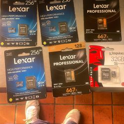Memory Cards For Phone Cameras Etc.