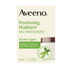 Aveeno Positively Radiant Daily Gel Face Moisturizer, Oil-Free, 1.7 OZ